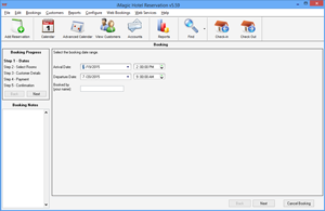 iMagic Hotel Reservation - Step by Step Bookings - Step 1 - Dates