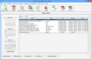 iMagic Hotel Reservation - Simple Calendar Screen